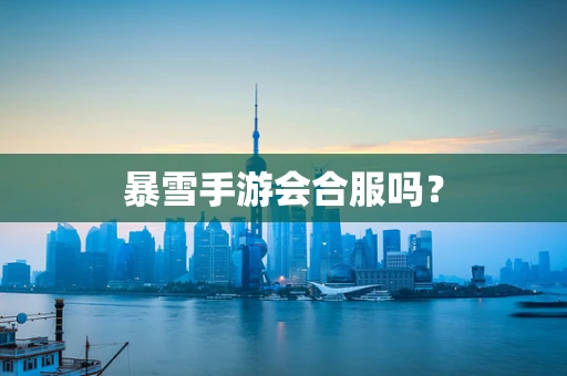 暴雪手游会合服吗？