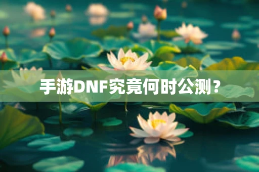 手游DNF究竟何时公测？
